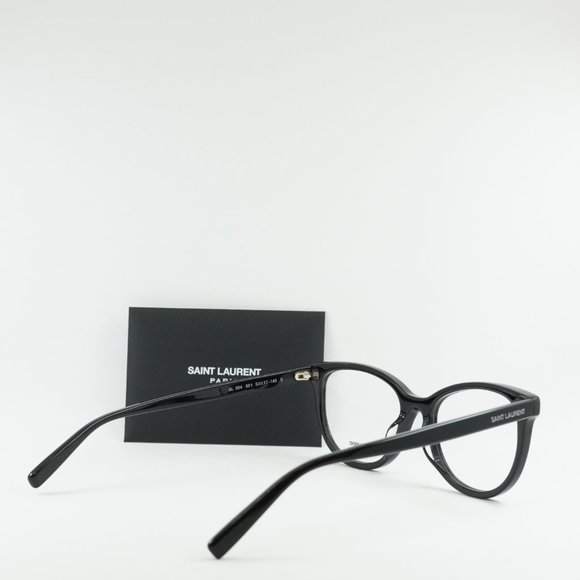 💯 NEW SAINT LAURENT SL504 001 WOMENS BLACK EYEGLASSES - Picture 6 of 11